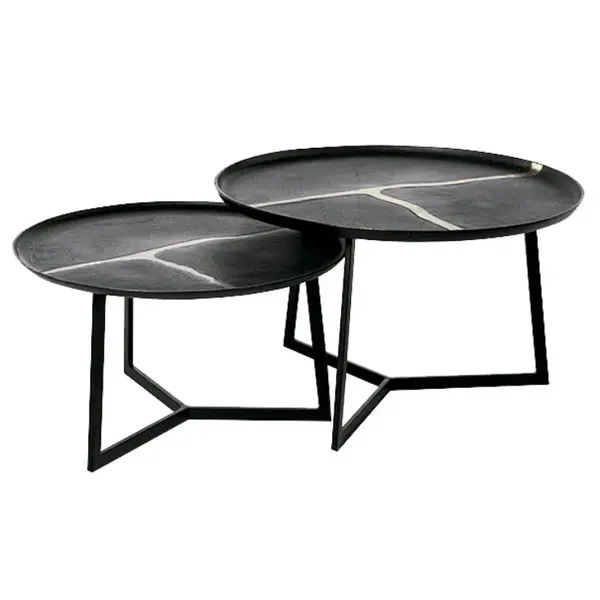 Set 2 masute de cafea PRAVI Ø72/63 x 44/36 CM - Default Title