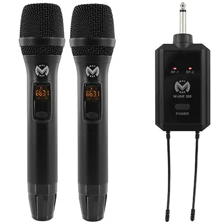 Set 2 microfoane UHF wireless Mac Mah W-UHF 200M