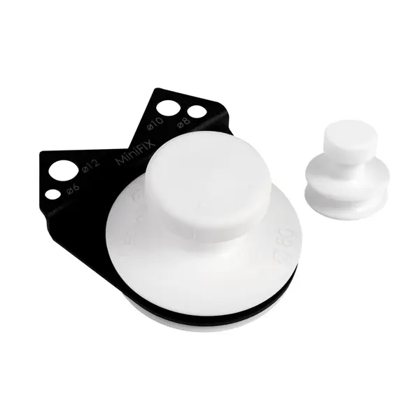 Set 2 mini ventuze ⌀40mm si ⌀80mm cu suport de găurire MiniFix - Distar-89568442174