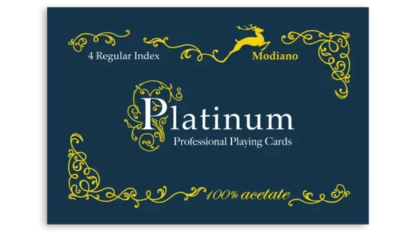 Set 2 Pachete Carti de joc Platinum 4 -acetat PVC - Modiano