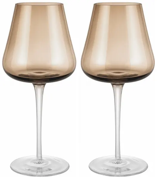 Set 2 pahare de vin Blomus - Belo, 600 ml, maro