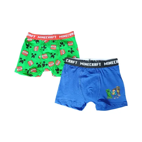 Set 2 perechi boxeri, baieti, multicolor, Happy, Minecraft Engros
