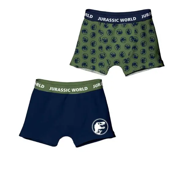Set 2 perechi boxeri pentru baieti, multicolor, Jurassic World Engros