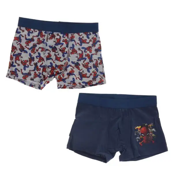 Set 2 perechi boxeri pentru baieti, multicolor, Spiderman Engros