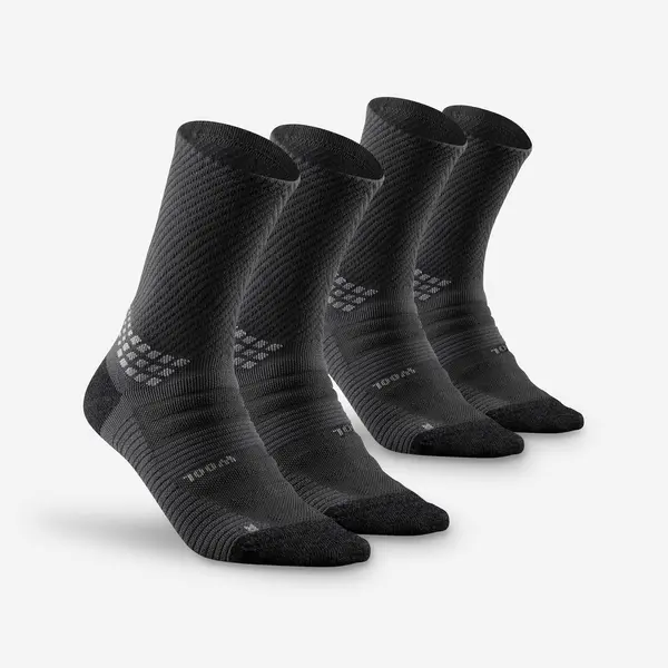 Set 2 perechi șosete lungi din lână Hike 900 Gri Adulți
