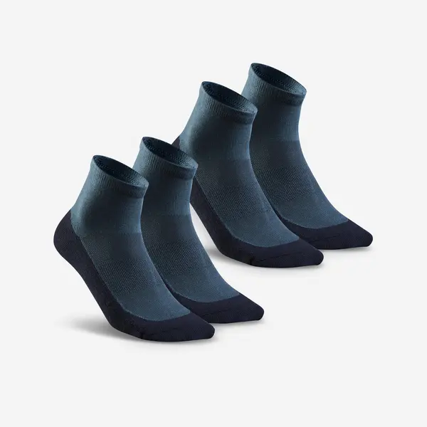 Set 2 perechi șosete mid Hike 50 Gri Adulți