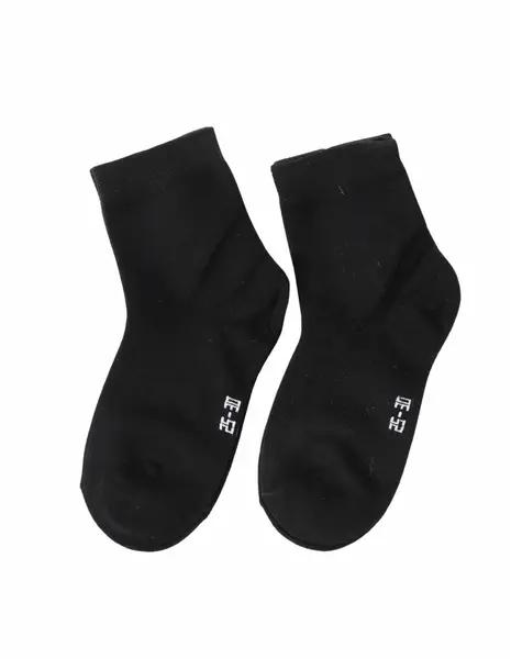 Set 2 perechi sosete negre simple