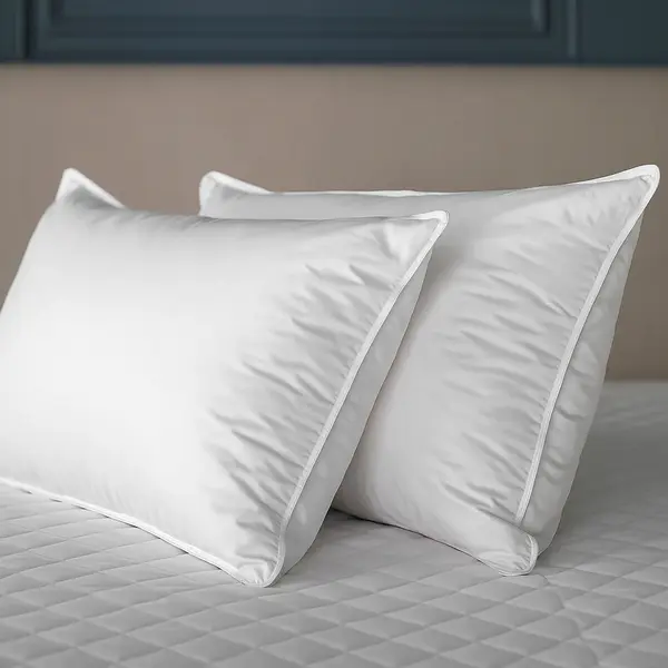 Set 2 perne premium, dreptungiulare 50x70cm, cu puf si pana de gasca