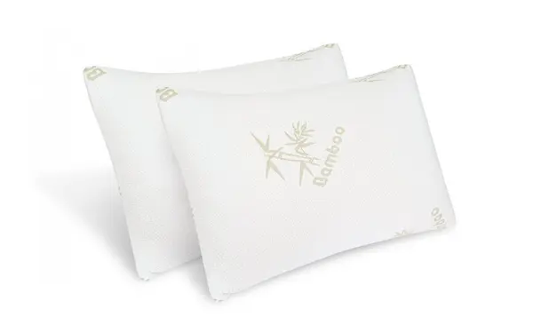 Set 2 perne Somnart Bamboo Memory cu husa detasabila din bambus 50 x 70 cm