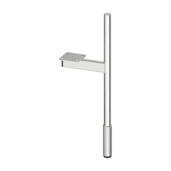 Set 2 picioare, crom lucios, riflate, cu adaptor, Cersanit Larga