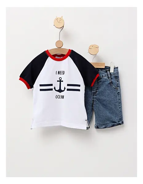 Set 2 piese I need ocean alb