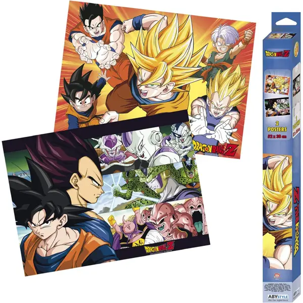 Set 2 Postere Chibi Dragon Ball - 52x38 - Saiyans