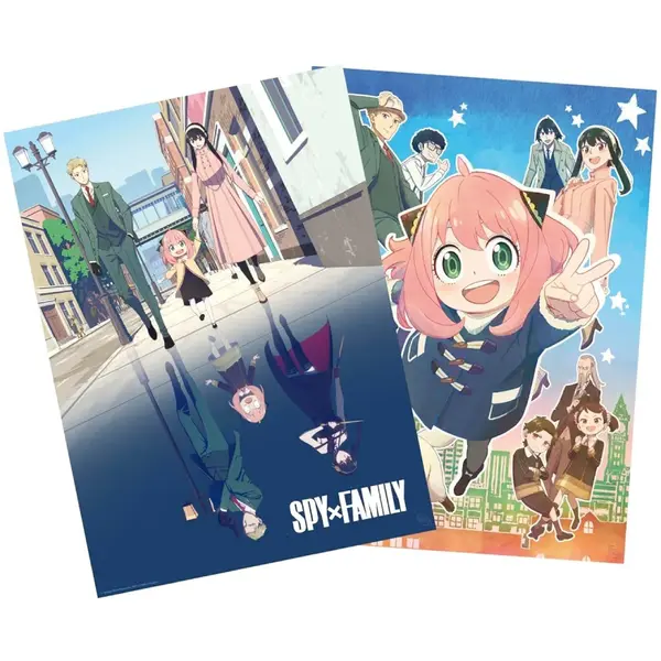 Set 2 Postere Chibi SPY X FAMILY - 52x38 - A double family