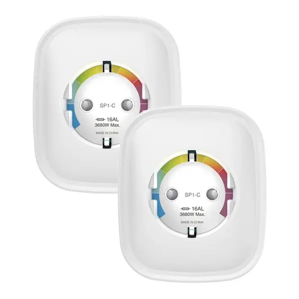 Set 2 prize inteligente Wi-Fi Gosund SP1-HE-2, 2.4GHz, 16A, 3680W, compatibilitate Apple Home si Siri, control vocal