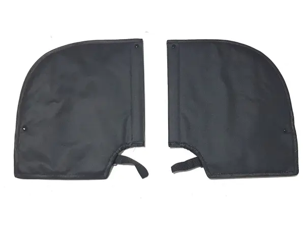 Set 2 protectii antivant imblanite, montaj ghidon moto atv, culoare negru