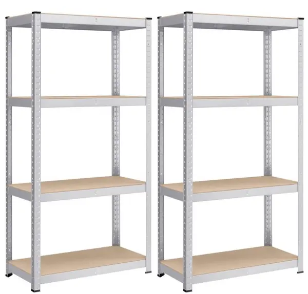 Set 2 Rafturi metalice, Songmics, Negru, 520 kg 40 x 80 x 160 cm