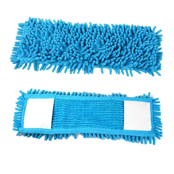 Set 2 rezerve mop PAA-home compatibile cu mop plat 39x8.8 cm Albastre – Absorbtie eficienta si curatare uniforma