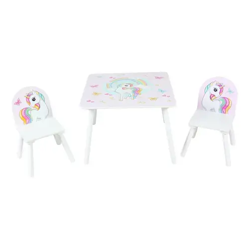 Set 2 scaune si birou U-Grow Unicorns
