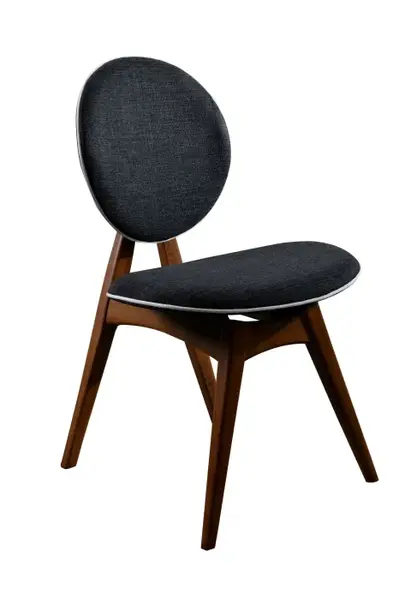 Set 2 scaune TOUCH, nuc + antracit, 54x55x93 cm