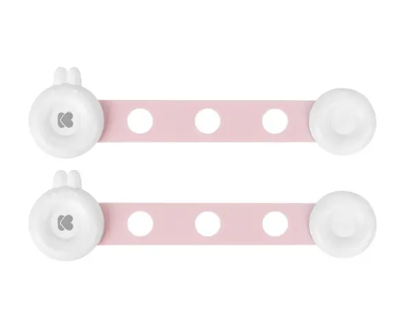 Set 2 sigurante multifunctionale KikkaBoo Bunny Pink