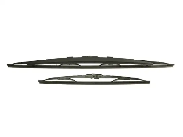 Set 2 stergatoare standard fata cu spoiler 601S Twin 600 400mm CHEVROLET CAPTIVA; DODGE CALIBER; HONDA JAZZ II; HYUNDAI I20, IX35, TUCSON; KIA CERATO, SPORTAGE; LADA KALINA, KALINA II