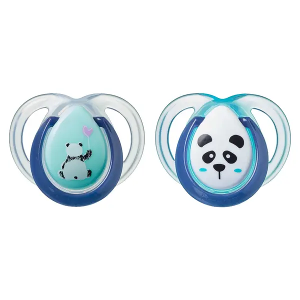 Set 2 suzete ortodontice din silicon Tommee Tippee Anytime 0-6 luni Green