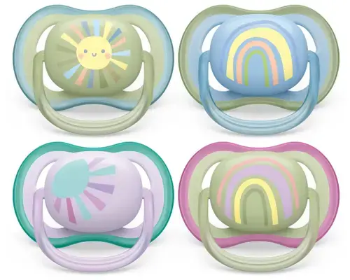 Set 2 suzete Philips-AVENT SCF085/30 Ultra Air, ortodontice, 0-6 luni