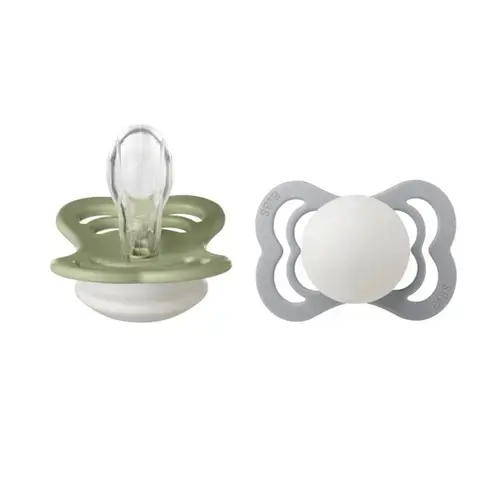 Set 2 Suzete Supreme Fosforescente Glow Silicon, Tetina Simetrica, 0 Luni +
