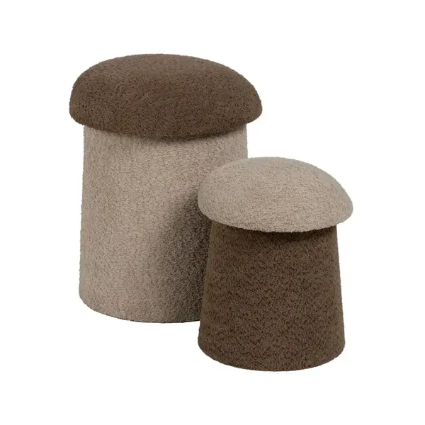 Set 2 taburete BLAYNES Ø30/40 CM - Maro
