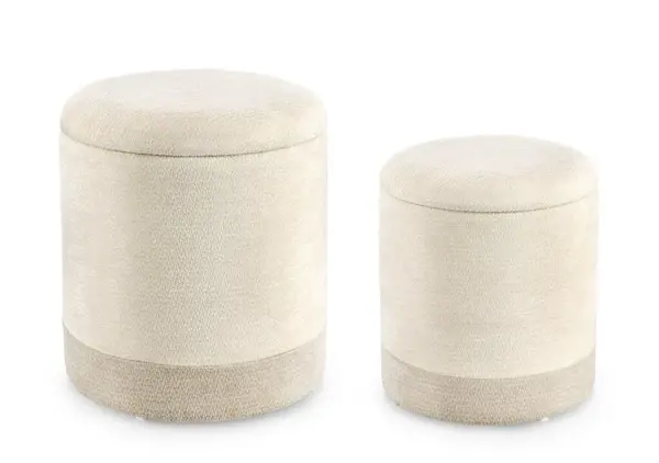Set 2 taburete DEVA Ø35/39 CM - Grey