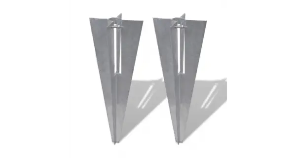 Set 2 tarusi pentru fixare stalp