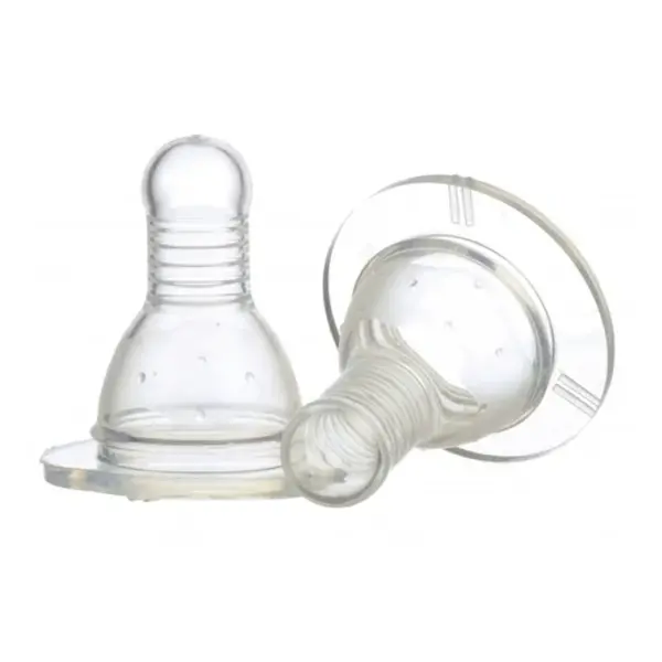 Set 2 tetina silicon 0+ Baby, 2 bucati, Minut