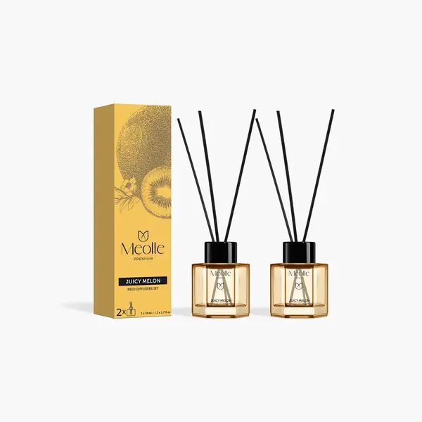 Set 2 x 50 ml Odorizante cu Bețișoare Juicy Melon