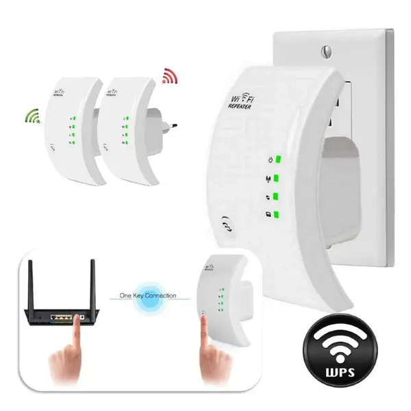 Set 2 x Amplificator retea semnal Wireless Wi-Fi repeater