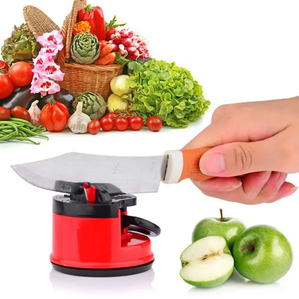 Set 2 x ascutitor cutite, ventuza de prindere, Knife Sharpener