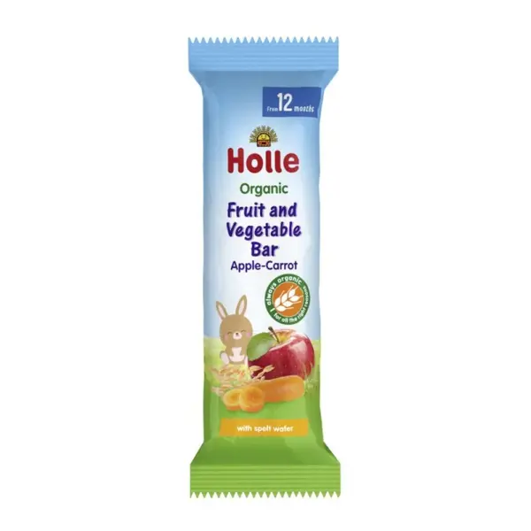 Set 2 x Baton pentru Copii cu Fructe si Legume Eco, Holle Baby, 25 g