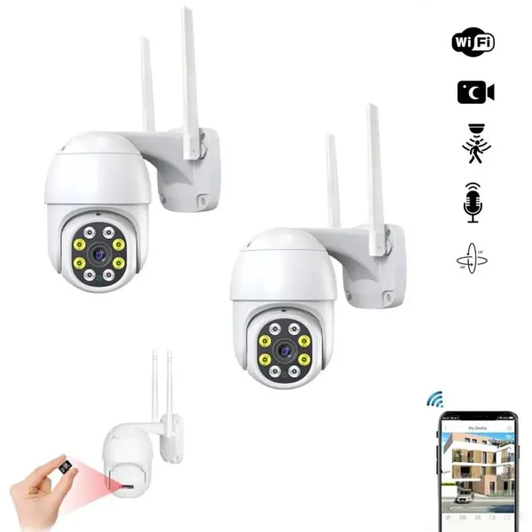 Set 2 x camera de supraveghere IP 360 wifi - Jortan IPC