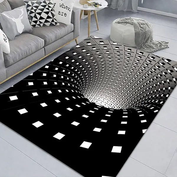 Set 2 x Covor antiderapant cu iluzie 3D, 50 x 80 cm