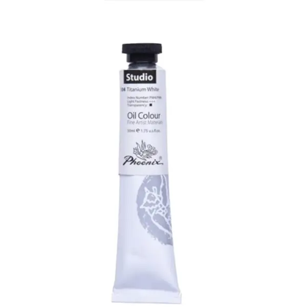 Set 2 x Culori in Ulei Artist Phoenix, Titanium White, 50 ml