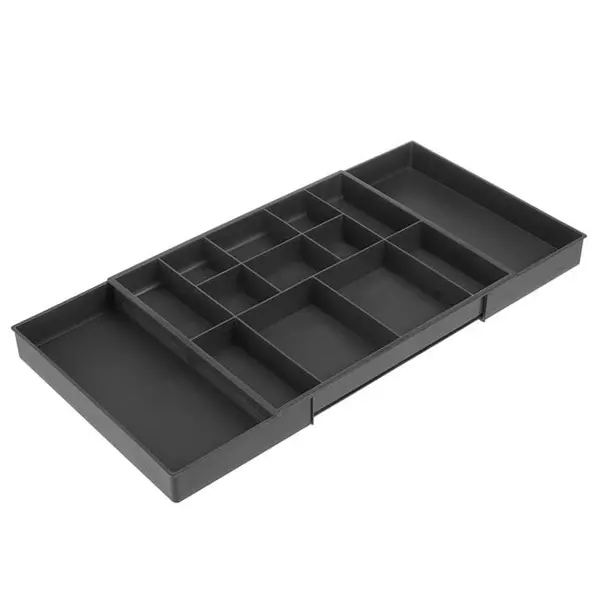 Set 2 x Organizator extensibil pentru sertare, Gri