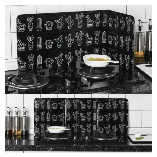 Set 2 x Protectie aragaz antistropire, design pliabil