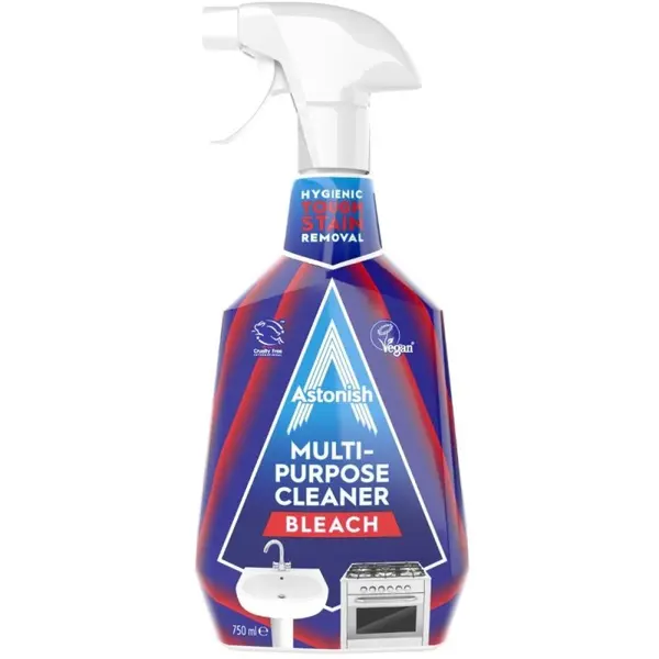 Set 2 x Solutie de Curatare cu Inalbitor pentru Diferite Utilizari, 750 ml, Astonish