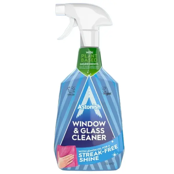 Set 2 x Solutie de Curatare pentru Geamuri si Sticla, 750 ml, Astonish