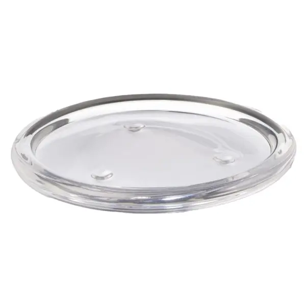 Set 2 x Suport Alb din Sticla Rotund pentru Lumanari si Difuzoare 25 x 90 mm, Bolsius