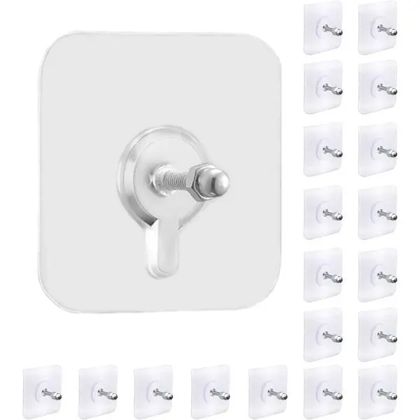 Set 20 carlige autoadezive, ultrarezistente