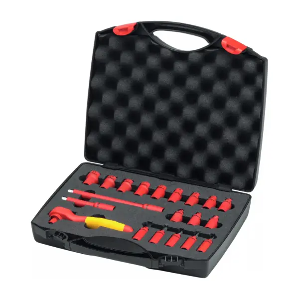 Set 20 piese chei tubulare izolate VDE Wiha 43025 pentru electricieni