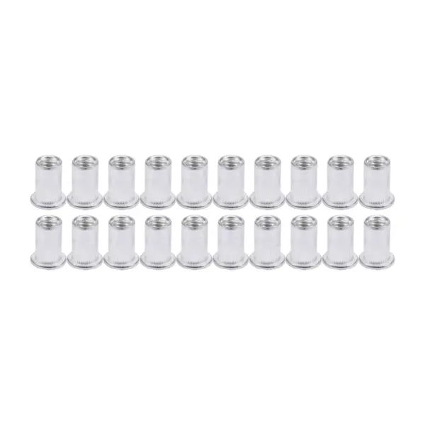 Set 20 piulite nituibile M4 aluminiu lungime 11mm Yato YT-36452
