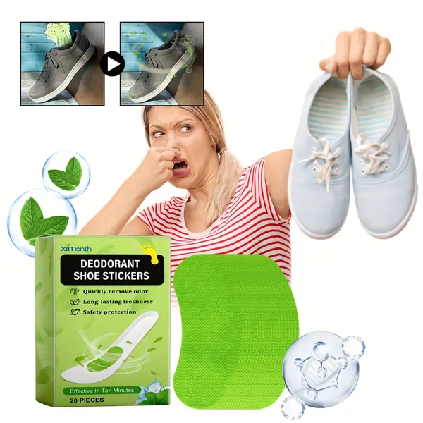 Set 20 stickere deodorante pentru incaltaminte