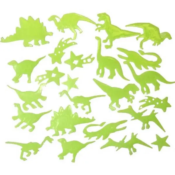 Set 24 piese fosforescente Dinozauri Bambinice t-rex