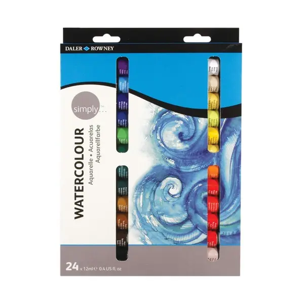 Set 24 x 12ml Acuarele Simply Daler Rowney